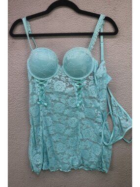 Cassandra Intimates 2 Piece Sexy Lace Babydoll Gown-Size Small-NWT